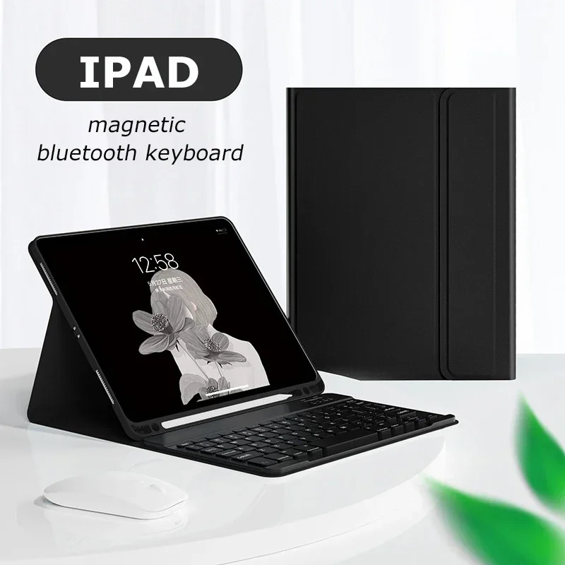 2024 Magnetic Keyboard Case for iPad Air 11 4 3 Case 10.2 9th Wireless Keyboard and Mouse for iPad Pro 11 10.5 Air 3 10th gen