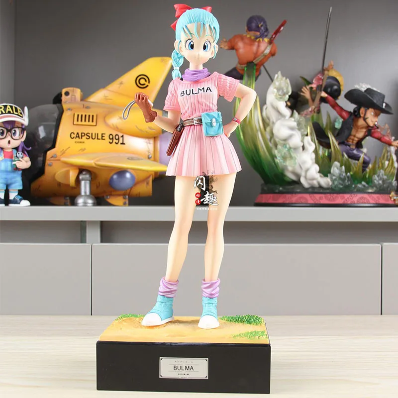 

30cm Dragon Ball Z Bulma Model Anime DBZ Super Saiyan Action Figure Toys Buruma Figurine PVC GK Statue Ornaments Gift for Kids