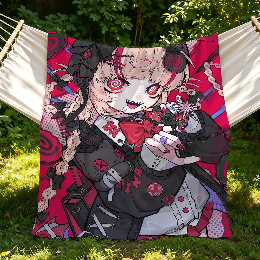 Jirai Kei Anime Girl Blanket Cozy Warm Comfortable Soft Throw All Season Use Suitable For Couch Office Bedroom Gifts