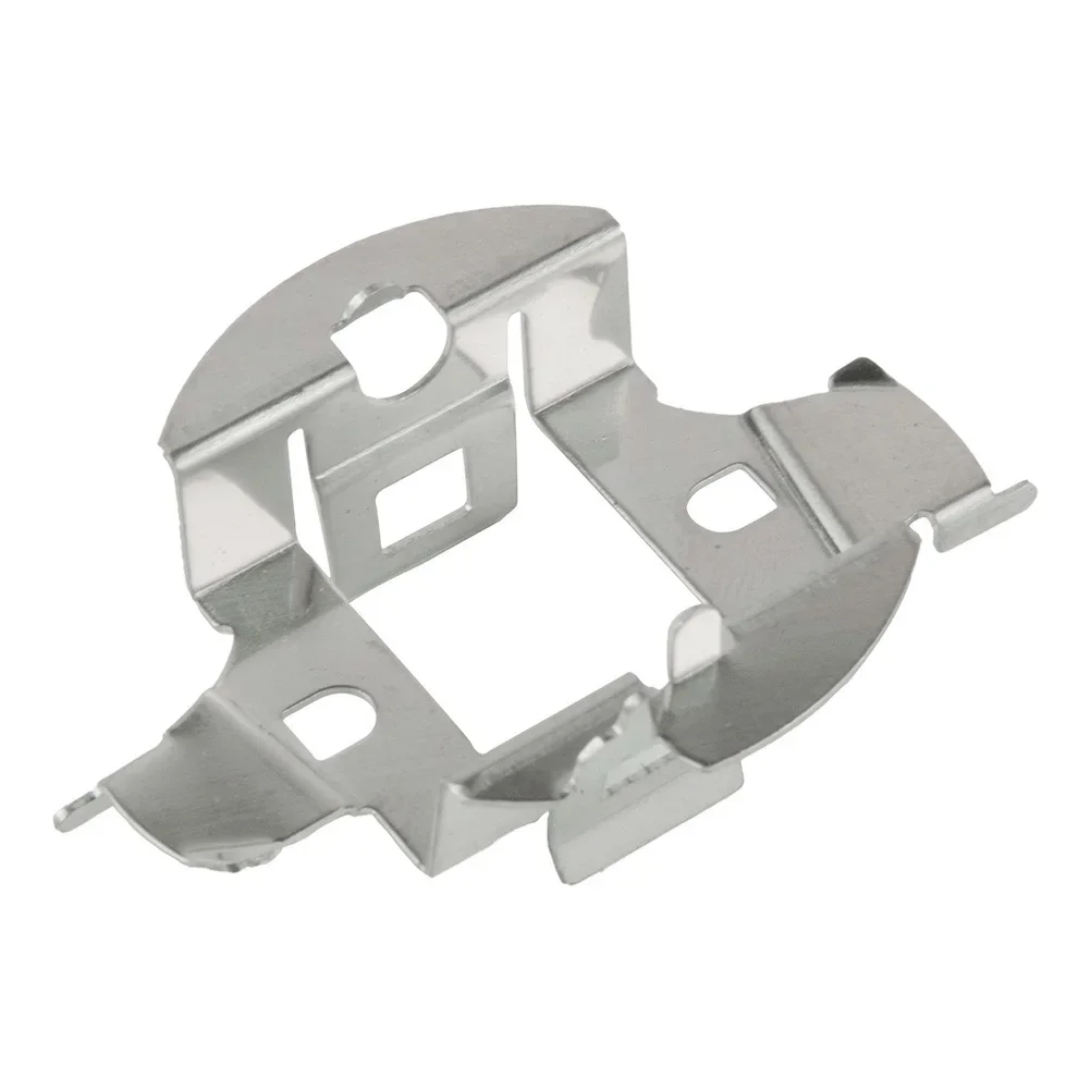 2x Metal H7 HID Bulb Retainer Clip Adapters Compatible With E60 5 Series And Select For Mercedes Front Lighting Systems