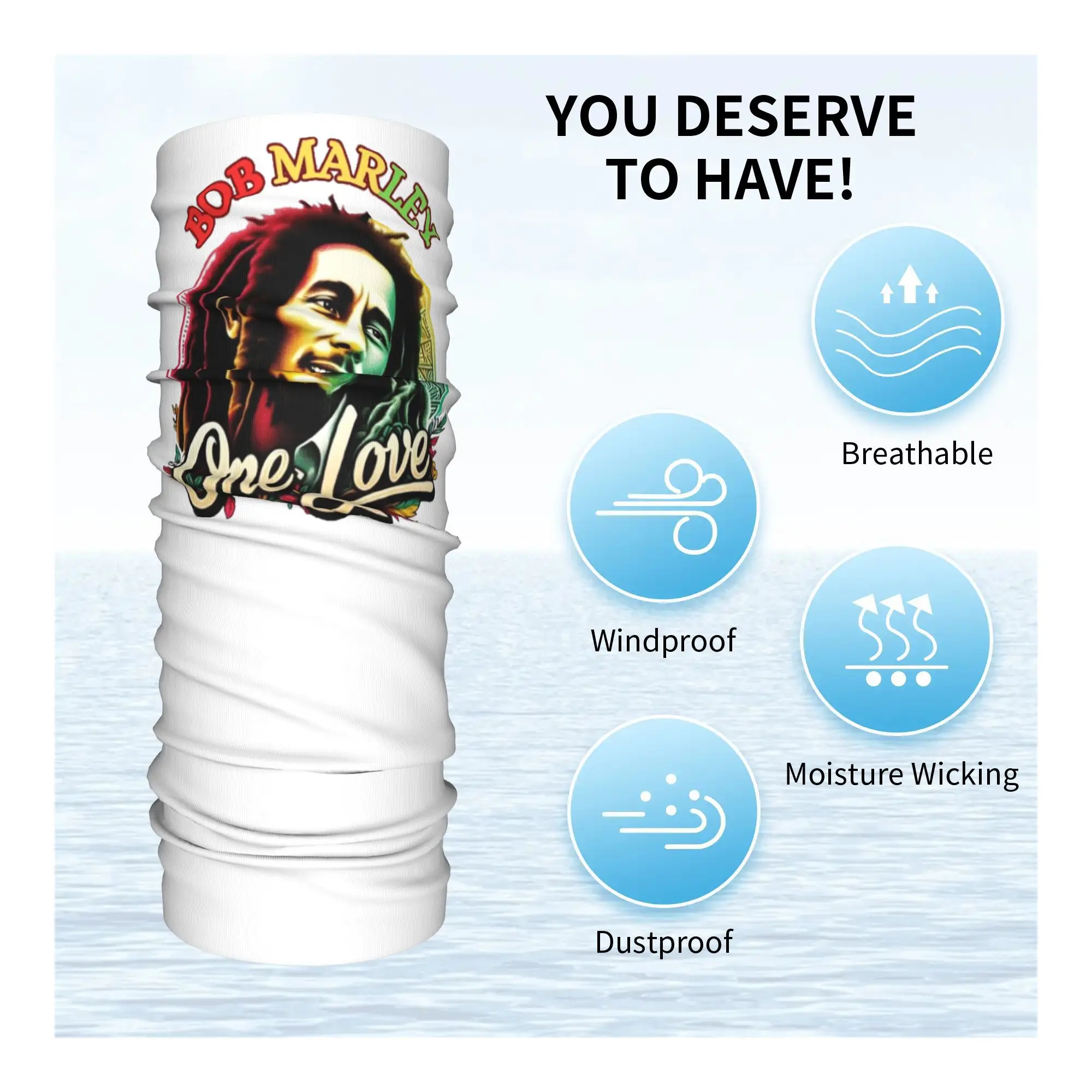 Ретро Боб Марли Уейлерс Live (6) бандана на шею, волшебный шарф с принтом, многофункциональная Балаклава для бега, дышащая унисекс для взрослых