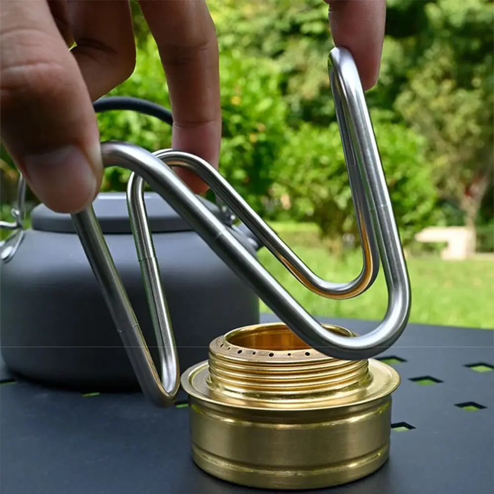 Stainless Steel Camping Stove Bracket Heat Resistant Detachable Small Stove Cooker Holder Removable Reusable