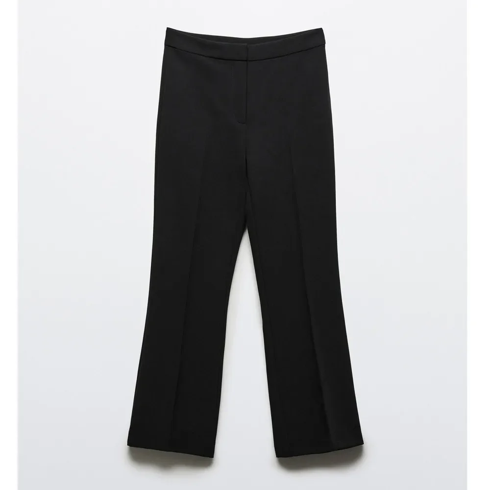 High Waist Flared Cropped Pants for Women Slimming Light Flare Casual Summer Trousers