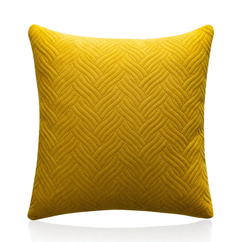Quilted Velvet Pillow Cover 9