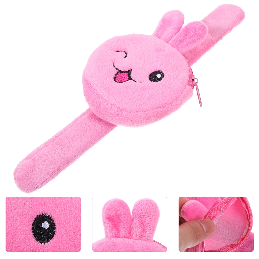 

Coin Purse Rabbit Bracelet Child Bracelets Bunnies Cloth Playtime Kids Slap Wristbands