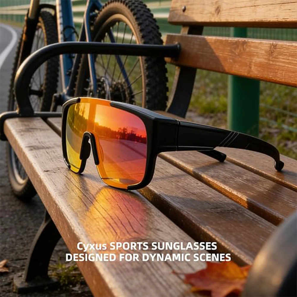 Cycling Sunglasses HD Polarized Glasses With Inner Myopia Frame Bike Outdoor Sports Accessories Fit Over Myopic Goggles Bicycle
