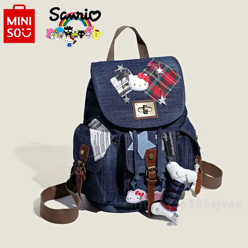 HelloKitty Mochila feminina fashion de alta qualidade para meninas bolsa de armazenamento multifuncional desenho animado mochila para meninas de grande capacidade