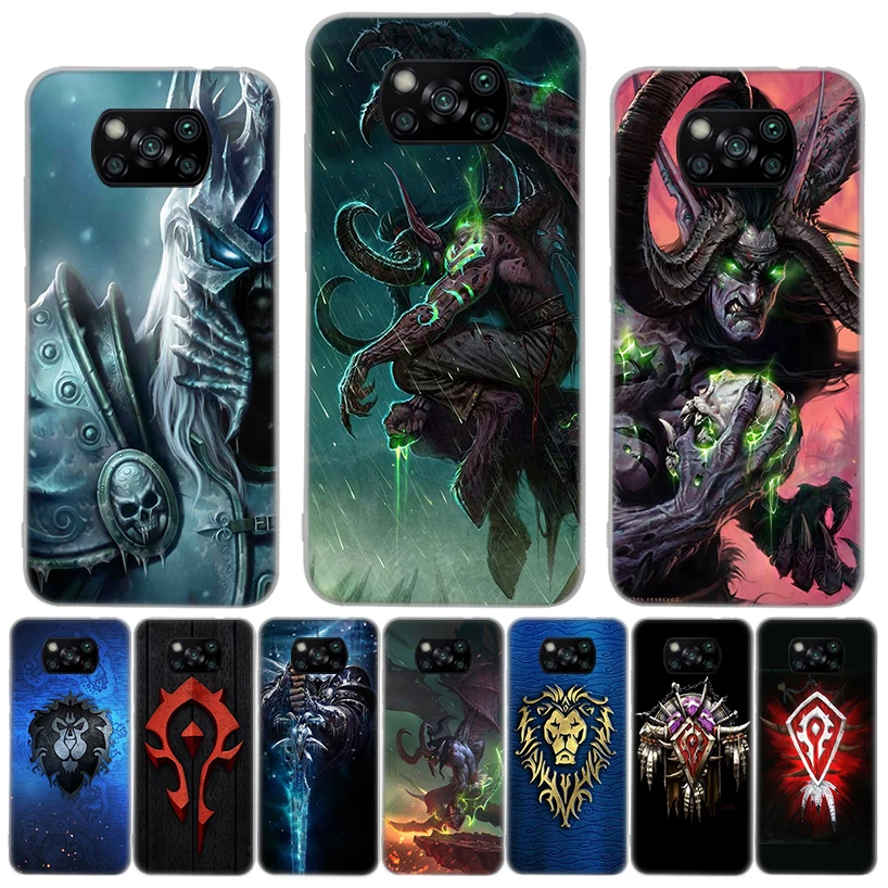 W-World Of W-Warcraft W-Wow Silicon Call Phone Case For Xiaomi Poco X3 Nfc X5 X6 F6 F5 Pro M5S M5 X4 F4 GT M4 M3 F3 F2 F1 M2 Cov