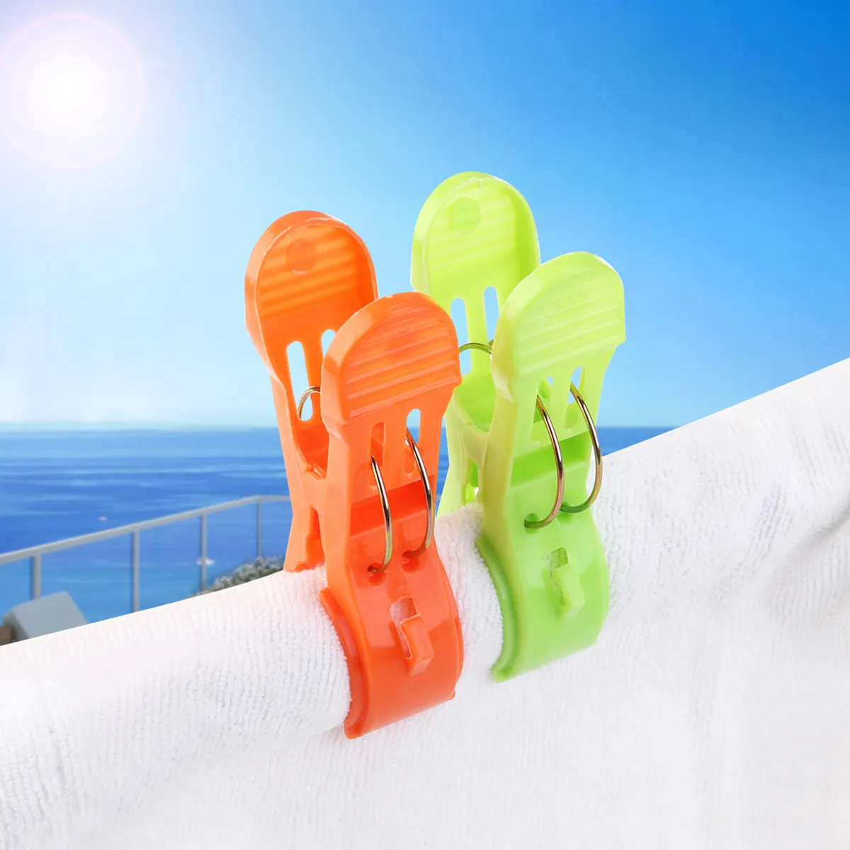 16Pcs Heavy Duty Windproof Clamps for Tents Tarps Awnings Caravans Outdoor Camping Instant Anchor Points High Strength Plastic
