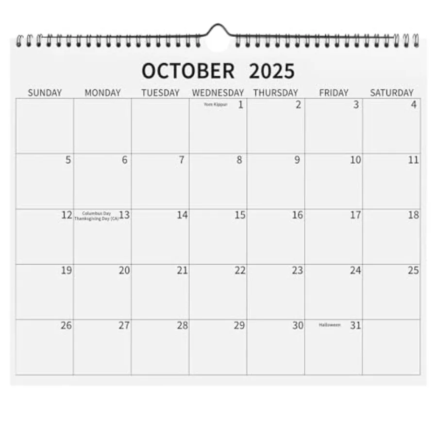 تقويم الحائط 20252026 تقويم 16 شهرًا من سبتمبر 2025 إلى ديسمبر 2026 14 بوصة × 11 بوصة تقويم معلق لخطة المدرسة والمكتب المنزلي #1