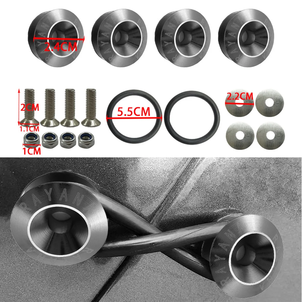 

Gasket Front And Rear Bumpers Versatile Car Body Kit Reinforcement Screws Aluminum Spacer Washer For Bumper Car Accessories
