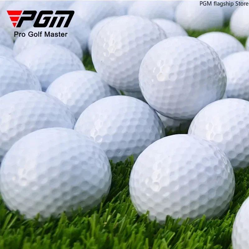 PGM 10pcs GOLF Practice Ball Golf Double-layer Practice Ball Hardness 75 Blank Ball Q003