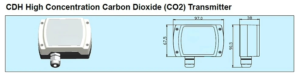 co2 sensor co2 controller high concentration carbon dioxide transmitter