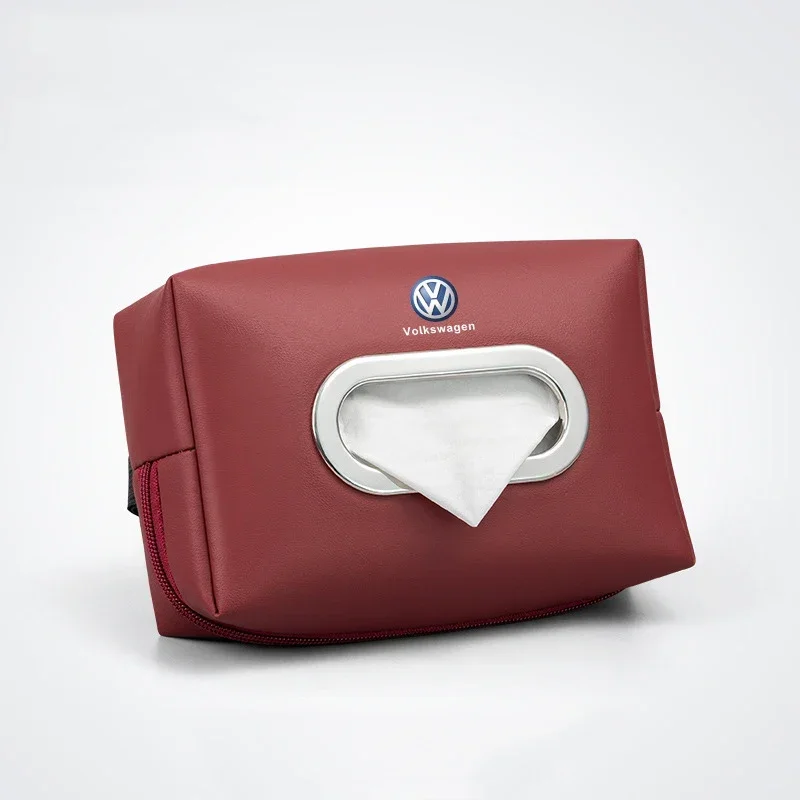 

2026 Hot Styling Mouldings For VOLKSWAGEN VW Car Seat Back Armrest Box Tissue Storage Bag For Volkswagen Touran MK5 Passat MK7 M