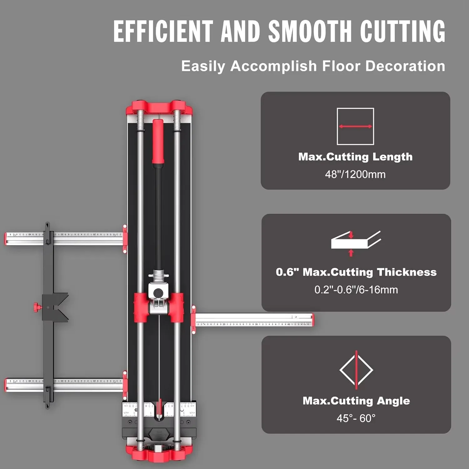 High Precision Manual Manual Tile Cutter With Max Cutting Length 800MM 1000MM 1200MM Ceramic Tile Cutting Machine