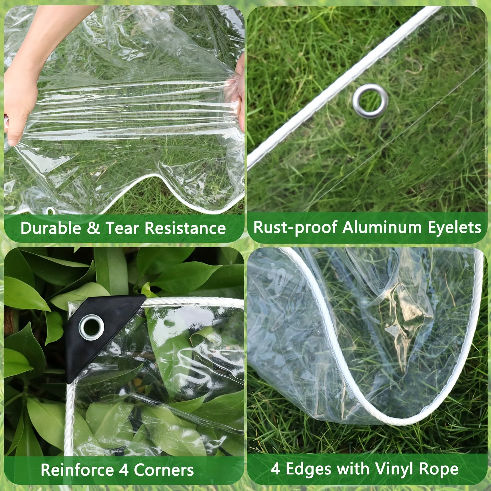 

Transparent Waterproof Cloth Is the First Choice for Sunshade and Rain Protection on Terraces! Made of Thickened and Tear-Resistant Material.