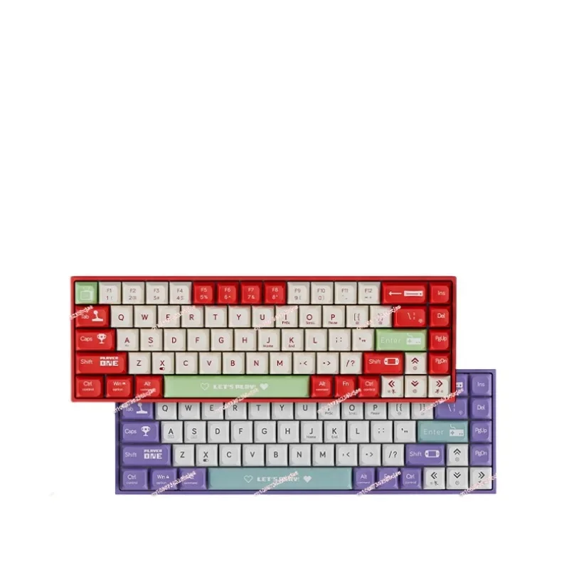 AK680 mechanical keyboard game e-sports wired hot-swappable keypad wireless dual-mode tea shaft red shaft