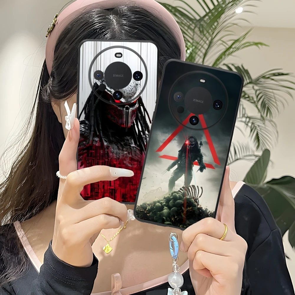 Predator Painting Mobile Cell Phone Case for Huawei Mate 60 50 40 30 20 10 Pro Plus Lite E 5G Black Soft Phone Cover Shell