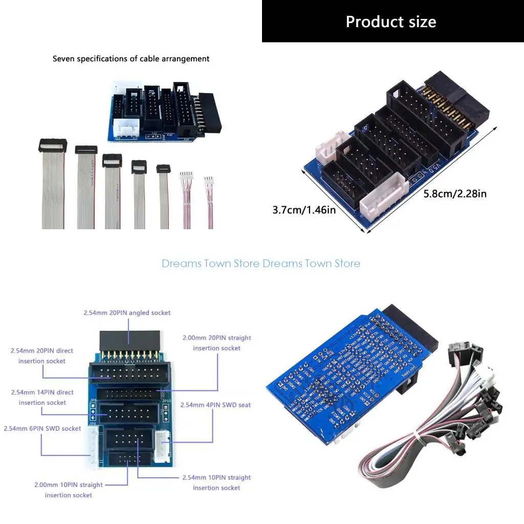 

HX6A Portable JTAG To SWD Converter Board Module For JTAG V 8 V 9 Support Protocols