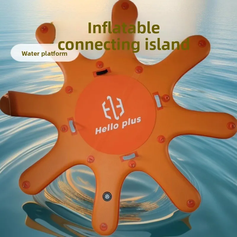 Octopus Floating Island Surf Water Ski Paddle Board Connect Island Water Floating Platform Inflatable Yoga Board Floating Board
