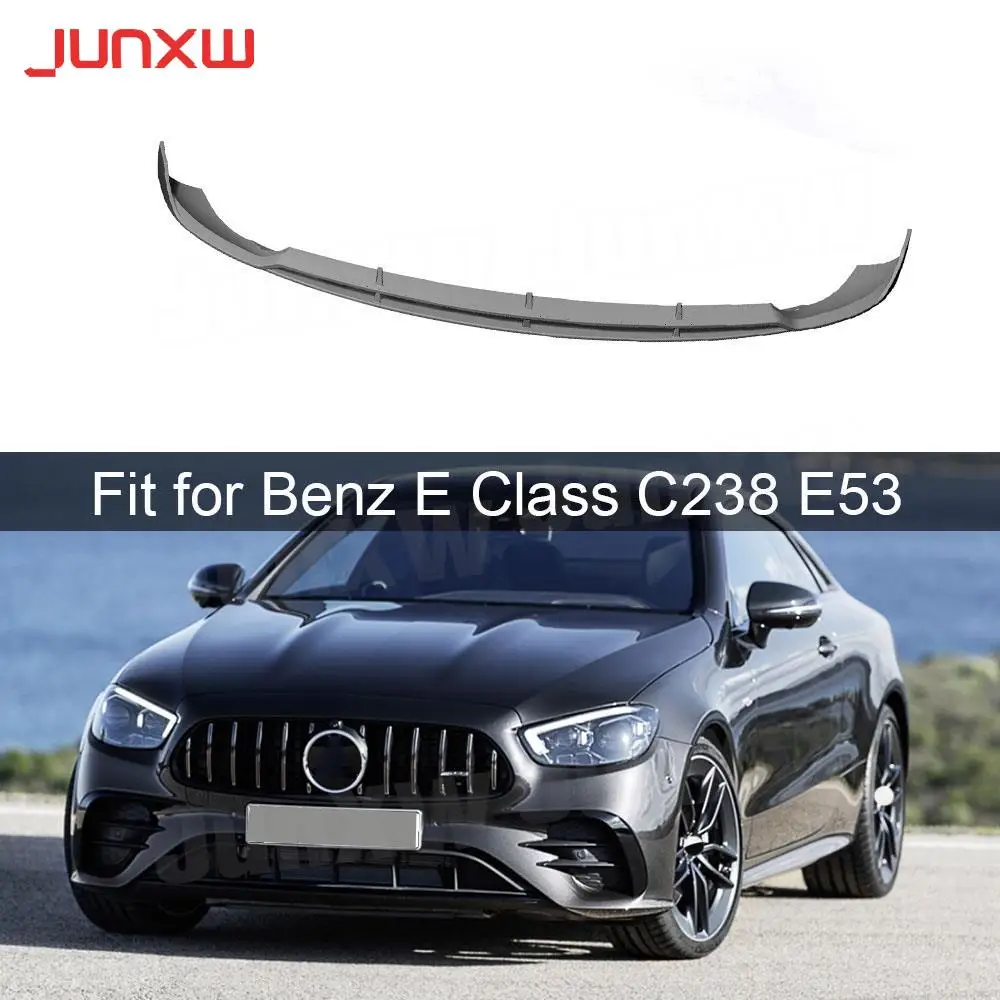 Dry Carbon Fiber Material Front Bumper Lip Chin Spoiler For Mercedes Benz E Class C238 E53 AMG Coupe 2020 UP Car Styling