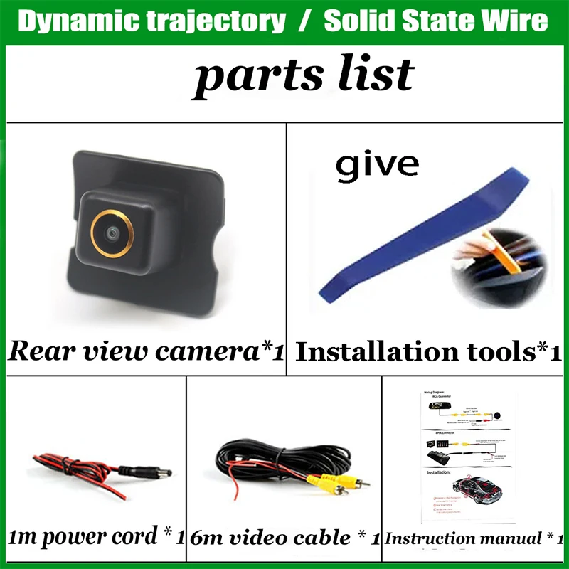 HD عين السمكة عكس الكاميرا لمرسيدس بنز GL الفئة X164 2007 ~ 2012 للرؤية الليلية الرؤية الخلفية احتياطية كاميرا لموقف السيارات CCD #6