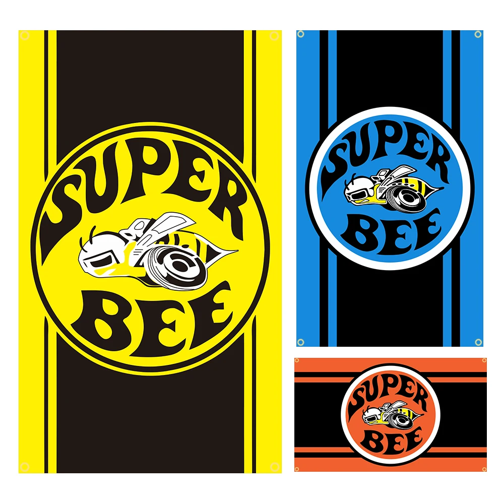 90x150cm Super Bee Flag Polyester Printed Garage Decoration Banner Jemony