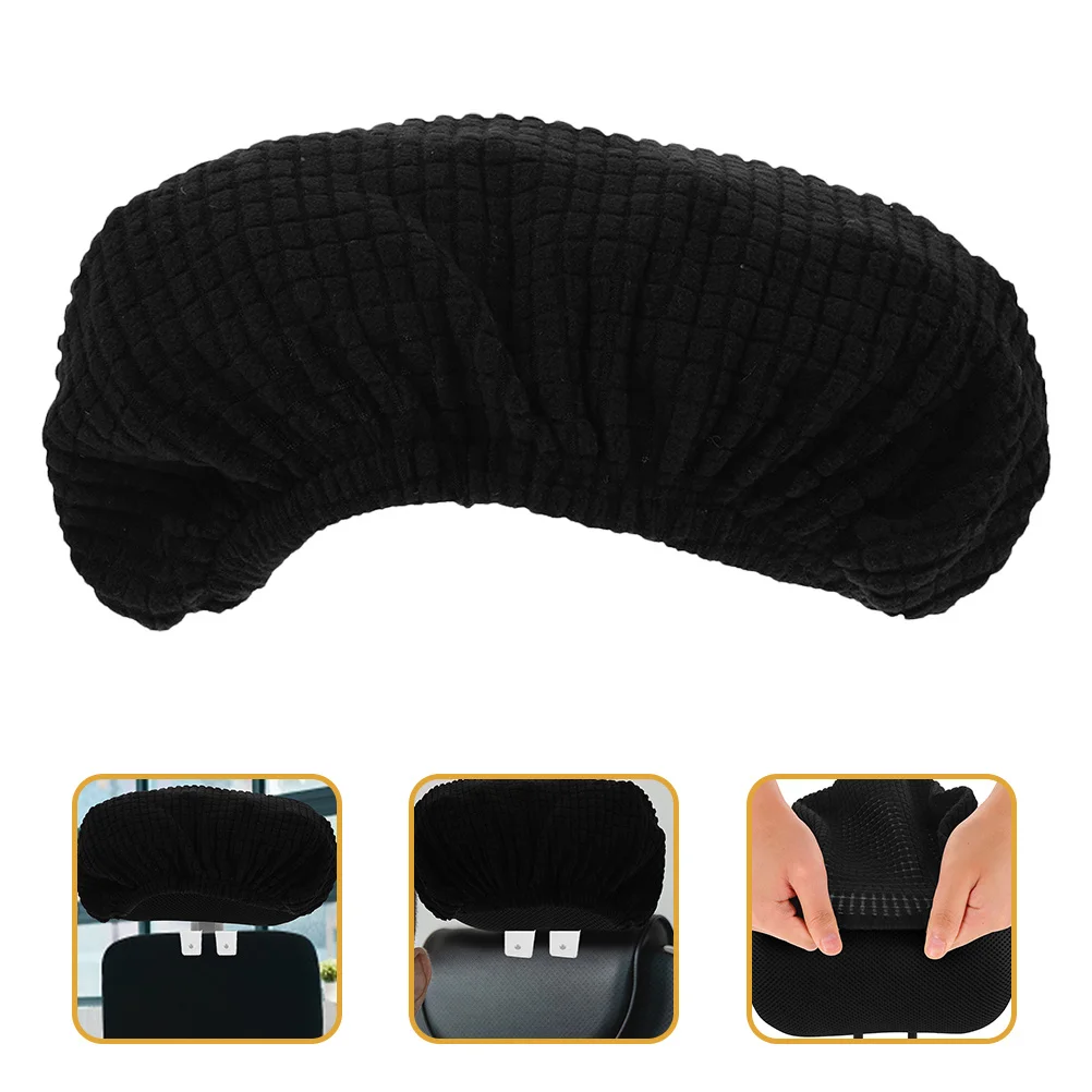 

2pcs Swivel Chair Headrest Cover Elastic Sleeve For Office Computer Chair Head Cushion Replacement Cover Practical Head