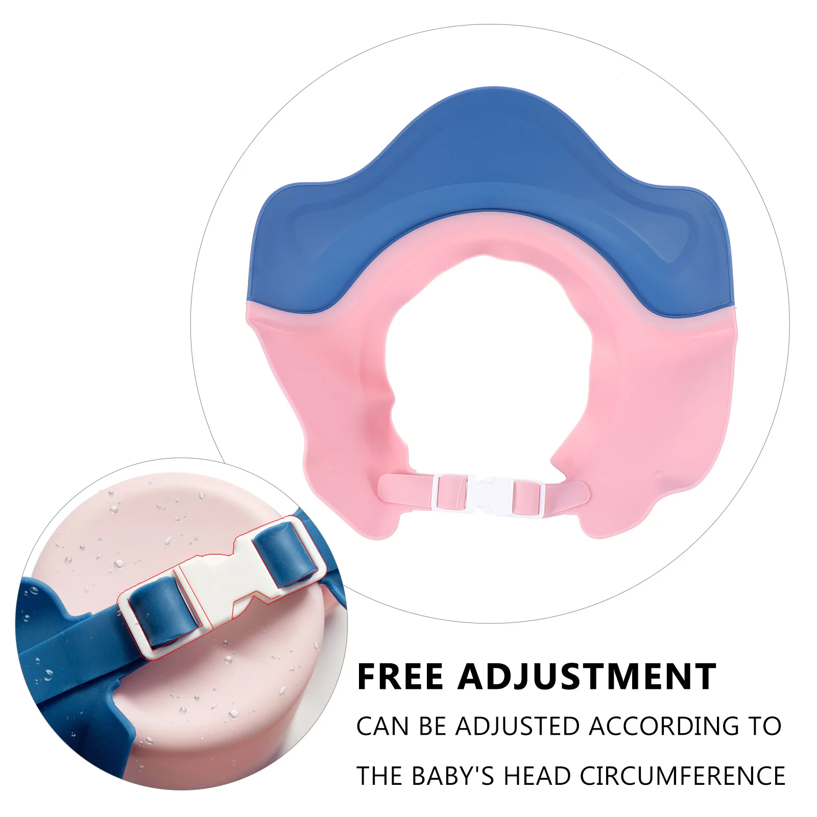 

Регулируемая детская шапочка для шампуня, шапочка для душа, защита для глаз и ушей, шапочка для мытья волос для купания, детская шапочка для душа