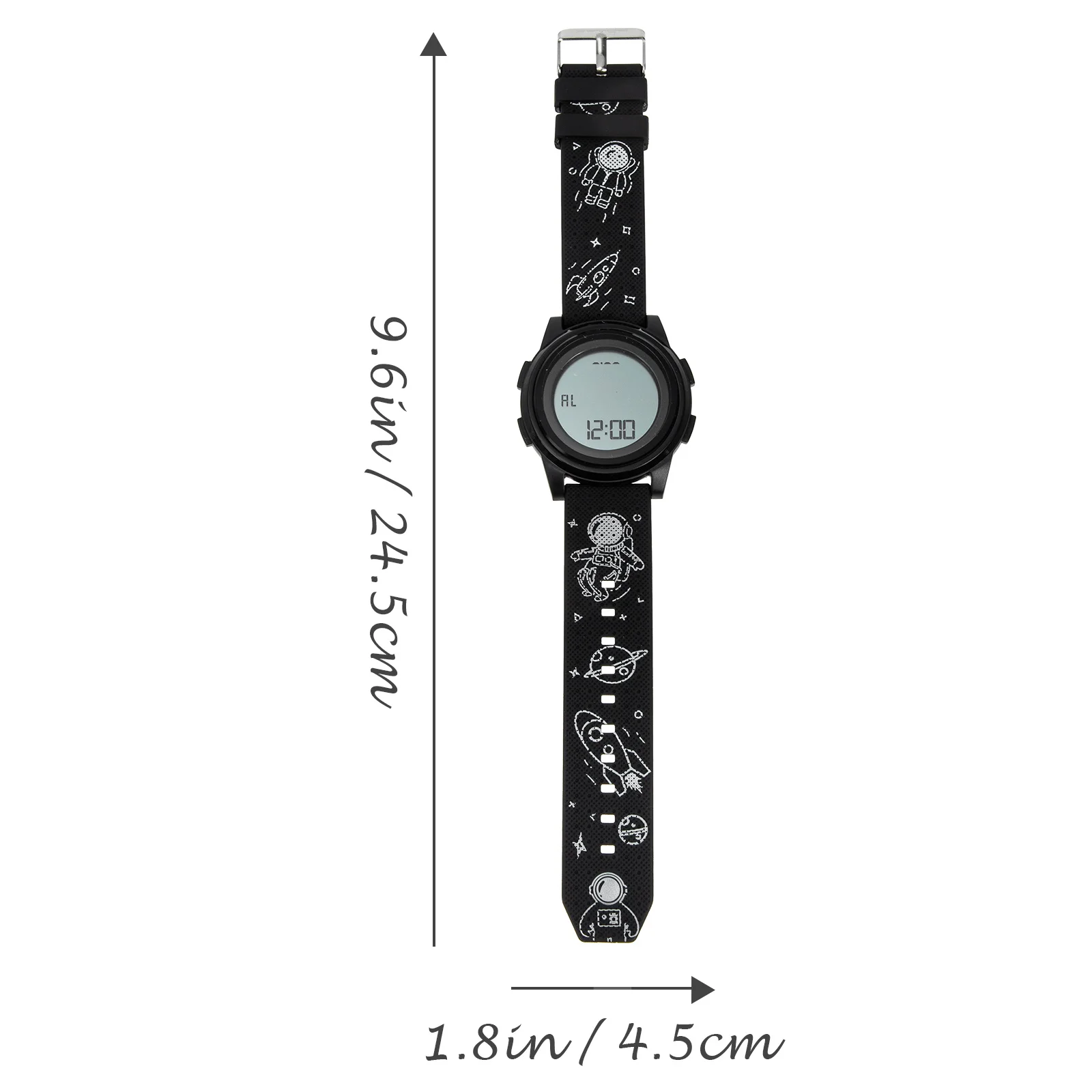 Electronic Watch Stainless Steel ABS Tpu Multifunctional Luminous Design Unisex Digital Wristwatch for Students Gift