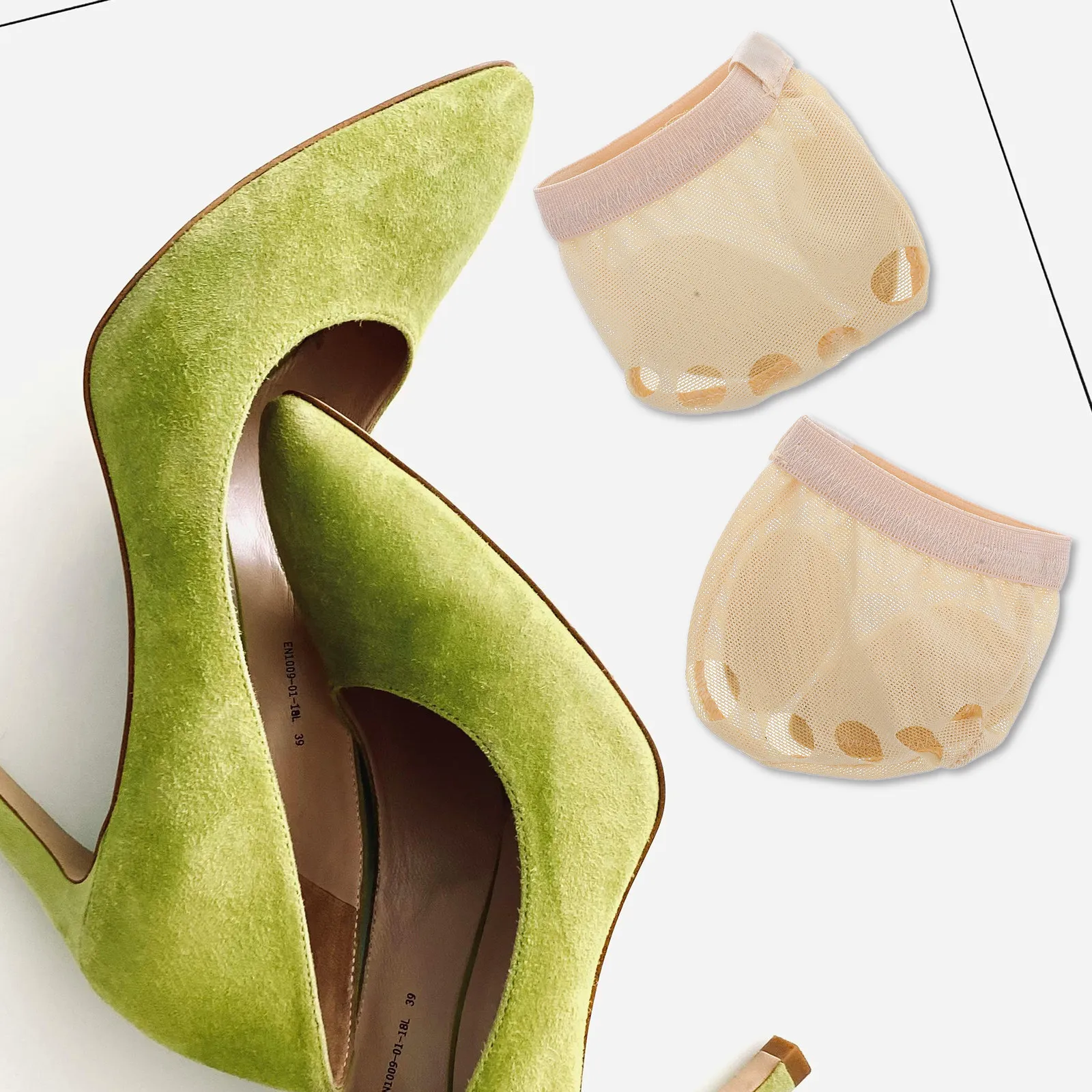 

Профессиональные танцевальные полупальцевые туфли (пара) с амортизацией для передней части стопы, дышащие, эластичные, нескользящие, для йоги, народных и современных танцев