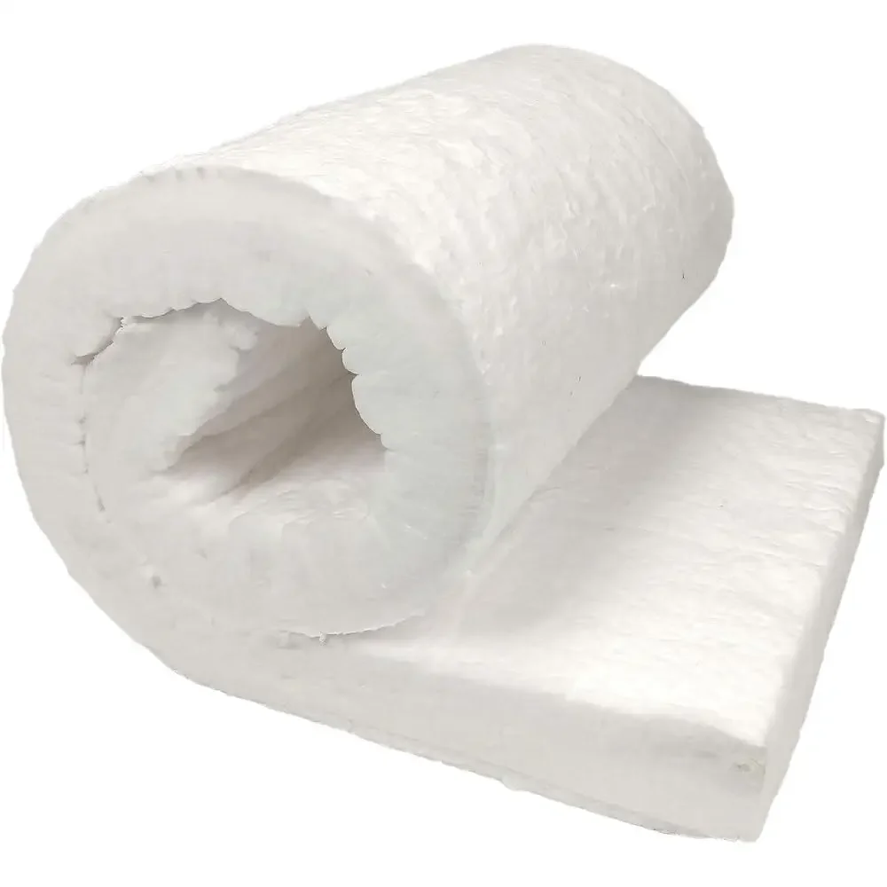 بطانية عازلة من ألياف السيراميك 2 بوصة سميكة مقاومة للحريق 2400F العزل الحراري فرن البيتزا مزورة مدخنة موقد الخشب لحام