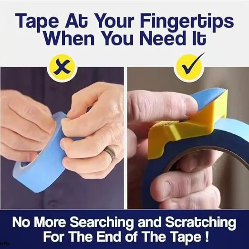 3 PCS Portable Tape Cover Tape Cutter Painter Craftsman Painting Tape Divider Cute Tape Dispenser image 6