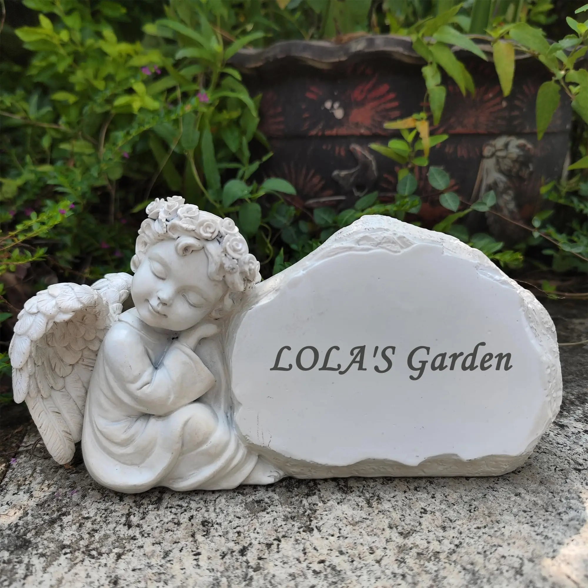 Memorial Garden Stones Engraved with Any Message - Personalized Remembrance Stones Grave Markers Memorial Plaques