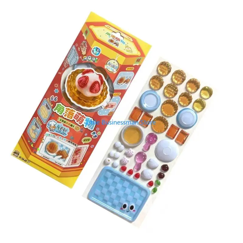 Wiederverwendung winziger Patches für Wasserflasche, Notizbuch, Scrapbooking, süßer 3D-Aufkleber M76A – Detail 10
