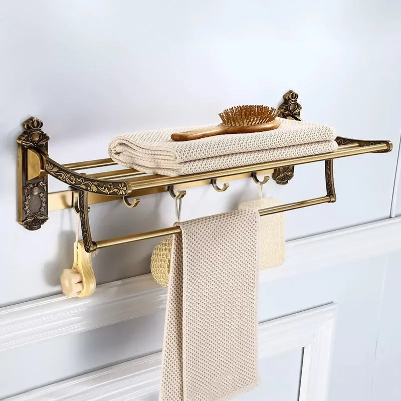 Antique Bathroom Hardware Set Wall-mounted Towel  Toilet Brush  Hair Dryer  Soap Dish Shower Corner  Accessories