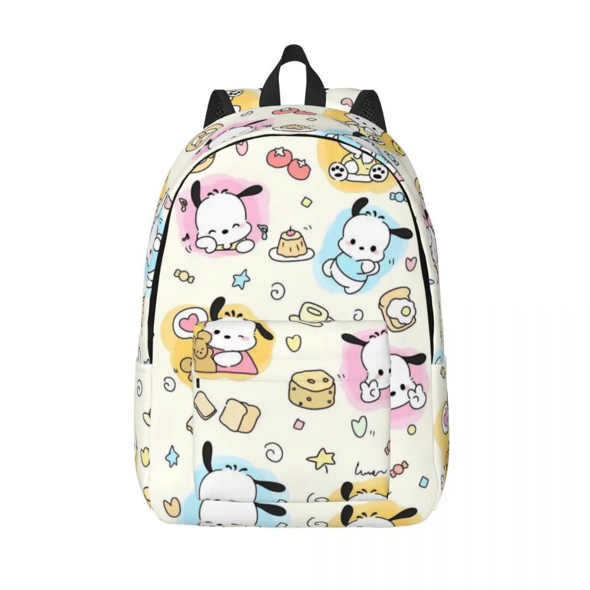 Pochacco New Fashion High Capacity Waterproof College Backpack Trendy Laptop Travel Book Bag 15in 17in