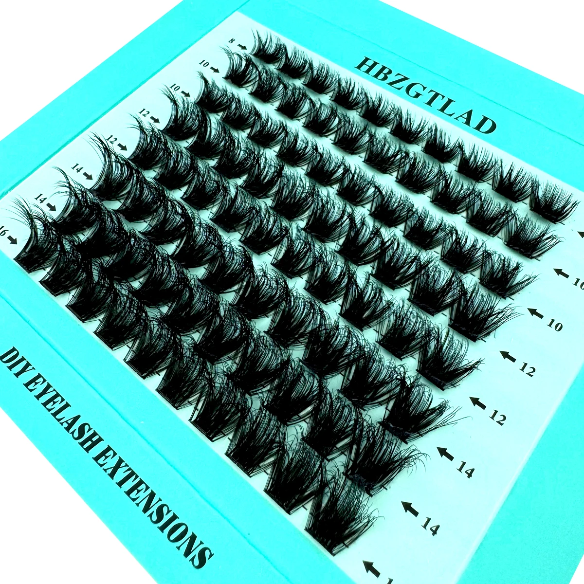 New 5D Fluffy Cluster Lashes Natural Eyelash extension Volume Individual Lashes Mixed Tray Faux Mink Lashes Cilias DIY Makeup