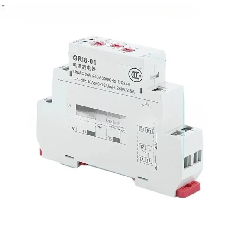 Current Monitoring Relay GRI8-01 02 03 04 - Overcurrent Undercurrent Overload Protection Controller