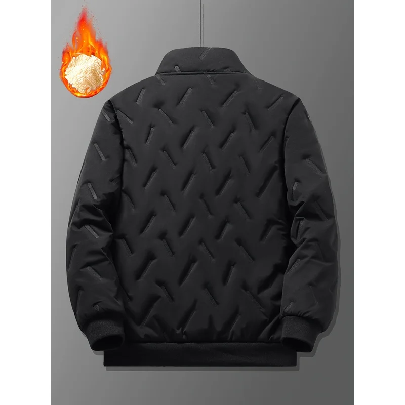 Men's Tracksuit Clothing Top Bottom Set Winter Sets Windproof Warm Two-Piece Pieces Clothes Matching Casual Pants Outfits Man