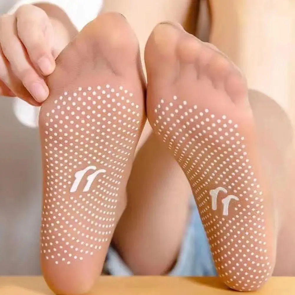 12 Pairs Women Sheer Sock Anti-slip Silicone Gripper Summer Thin Breathable Stretchy Transparent Nude Invisible Short Ankle Sock