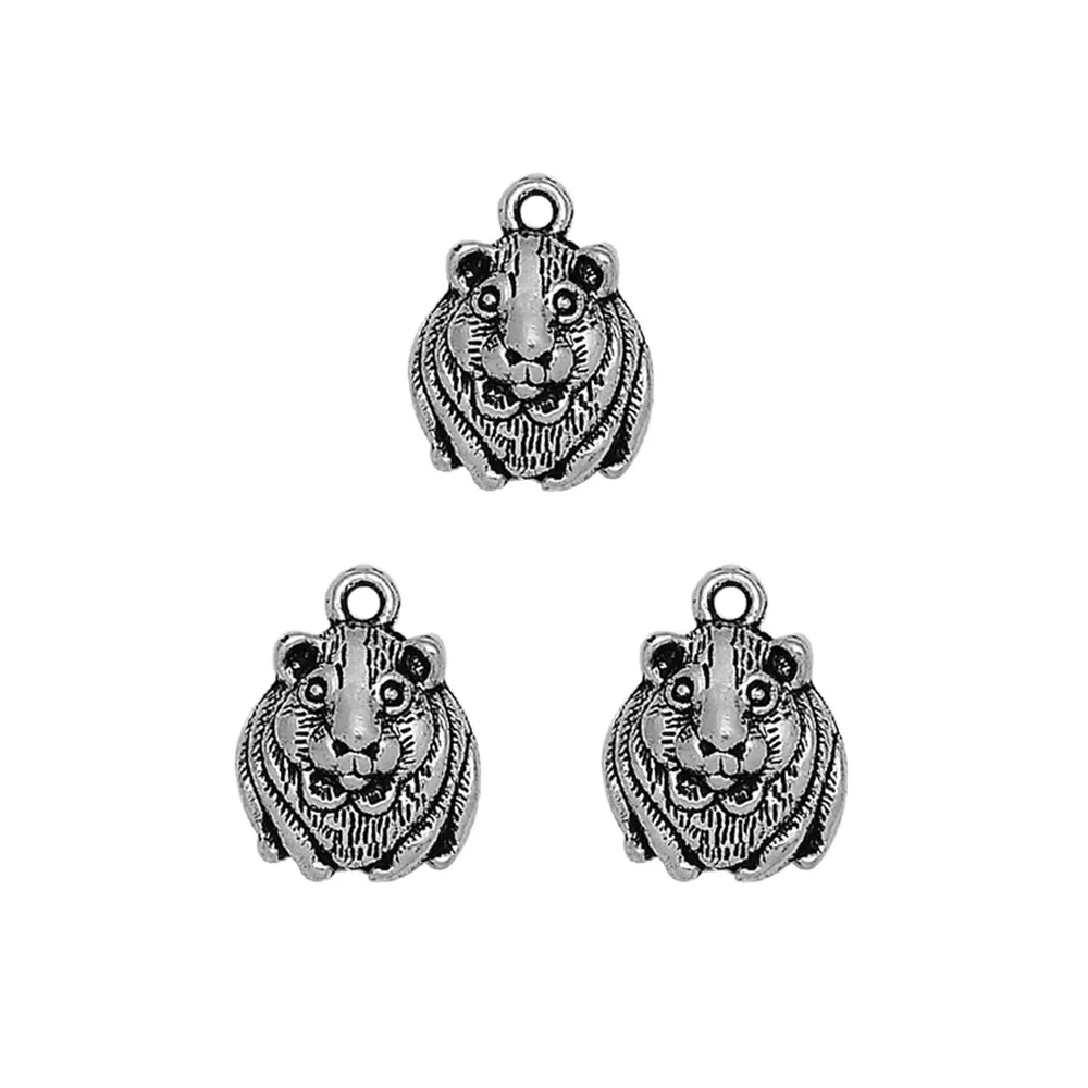 20pcs/lot--14x18mm Antique Silver Plated Guinea Pig Charms Animals Wild Pendants DIY Supplies Jewelry Making Finding Accessories