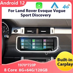 Android 12 8+128G Car Radio Multimedia Player For Land Rover Evoque LRX L538 Vogue L405 Sports L494 DISCOVERY GPS Carplay Auto