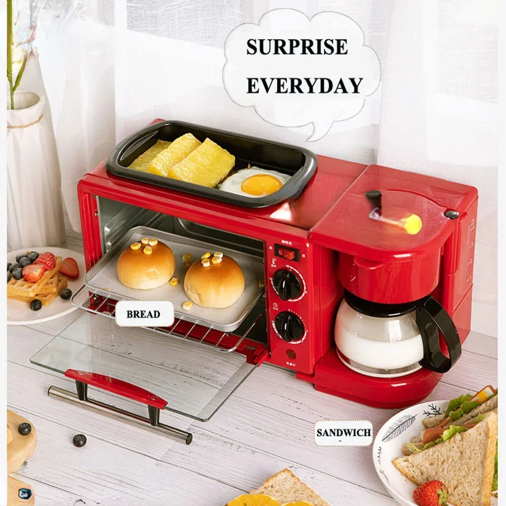 Good Feedback 3 in 1 breakfast making machine time-saving automatic breakfast machine no stick oil