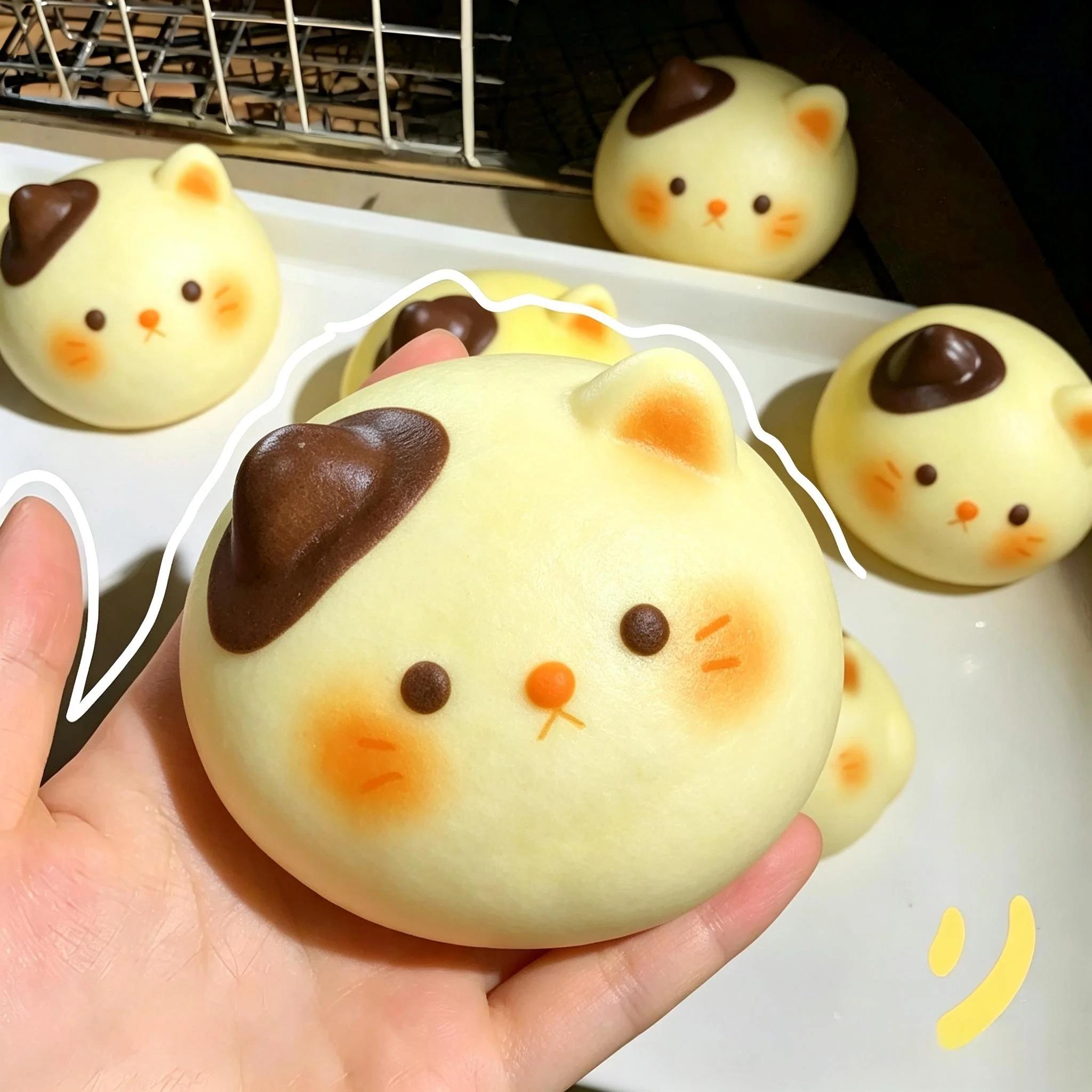 Cute Animal Bread Squishy Toy Slow Rising Soft Squeeze Stress Relief Kawaii Squishies Fidget Toy  Gift Multiple Designs