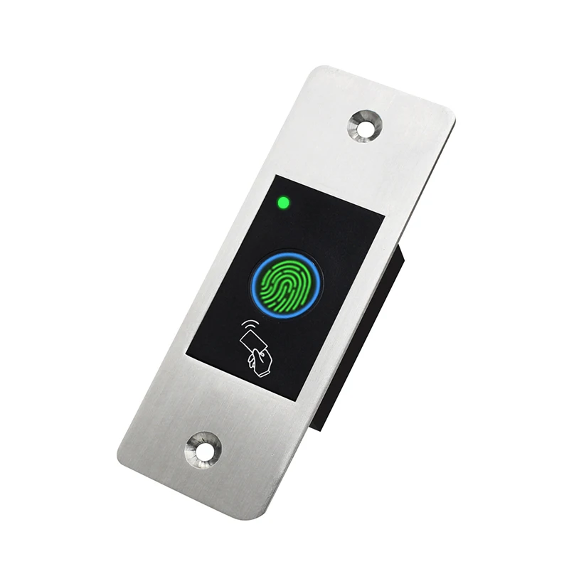 Wall Mounted Embedded 125KHz RFID Proximity Fingerprint Access Control Reader Biometric Door Lock controller