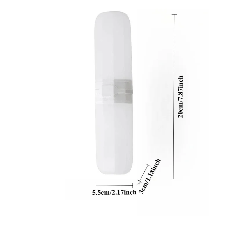 3Pcs Portable Toothbrush Toothpaste Storage Holder Case Travel Camping Box Protect Toothbrush from Dirt Green/White/Gray