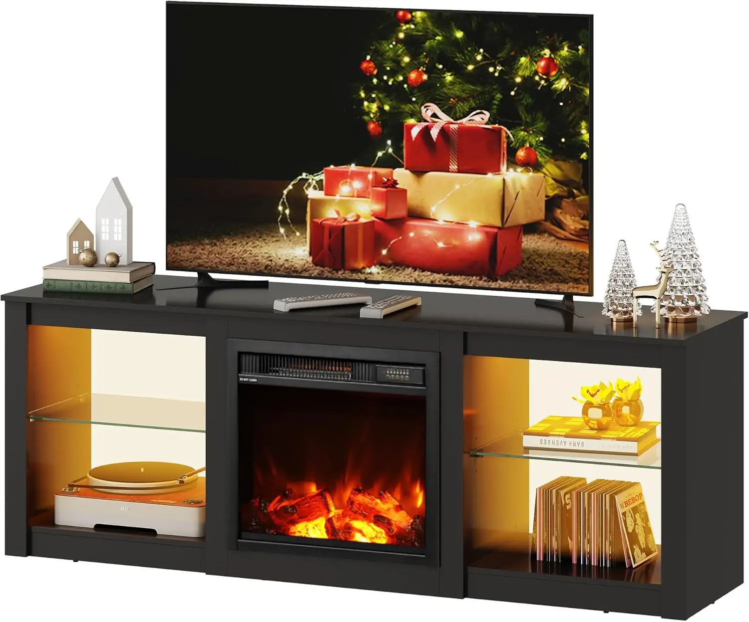 WLIVE Fireplace TV Stand for 65 Inch TV, 58