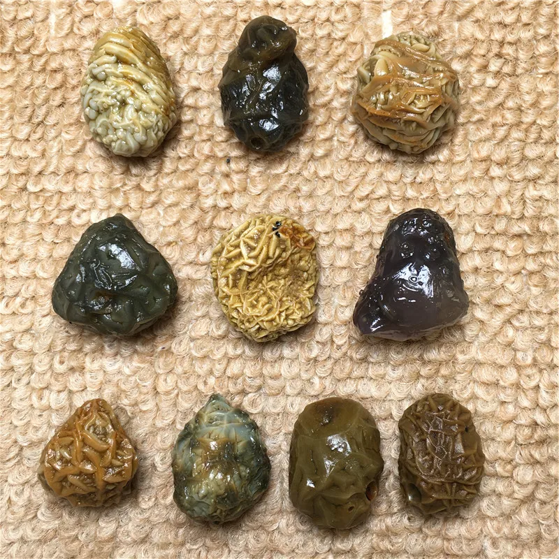 Colorful Natural Alashan Gobi Agate Beads Veined Alxa Desert Stone Loose Beads Jewelry Making Craft Accessories