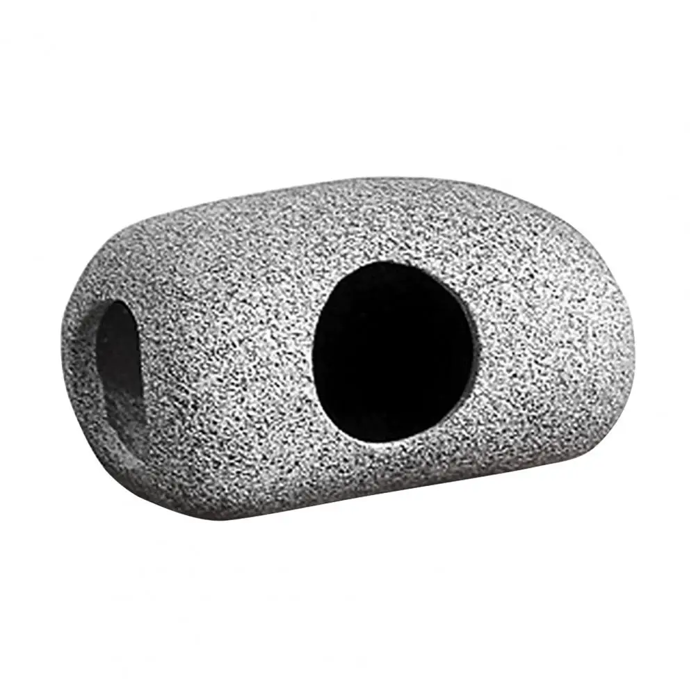 High Quality Aquarium Cave Safe Delicate Aquarium Decoration Rock Cave  Landscaping Hiding Stone House for Aquarium